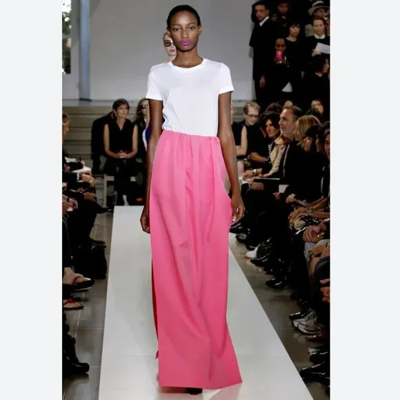 スカート Jil Sander Long Flared Skirt Jil Sander | Skirts | Jil Sander Ss 21 Iconic Pink Long